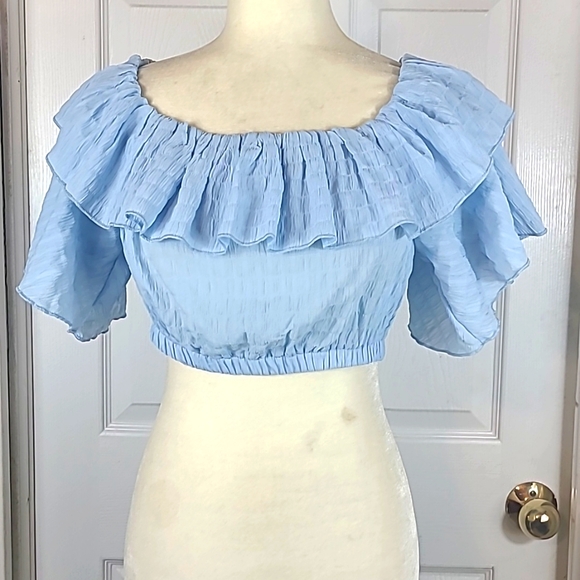 SHEIN Tops - Shein Ruffle Crop Top